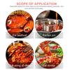 100Pcs Disposable Plastic Aprons Waterproof Anti-Oil Sleeveless Bib with Cute Crab Print for Adult Cooking Hot Pot Party Kitchen