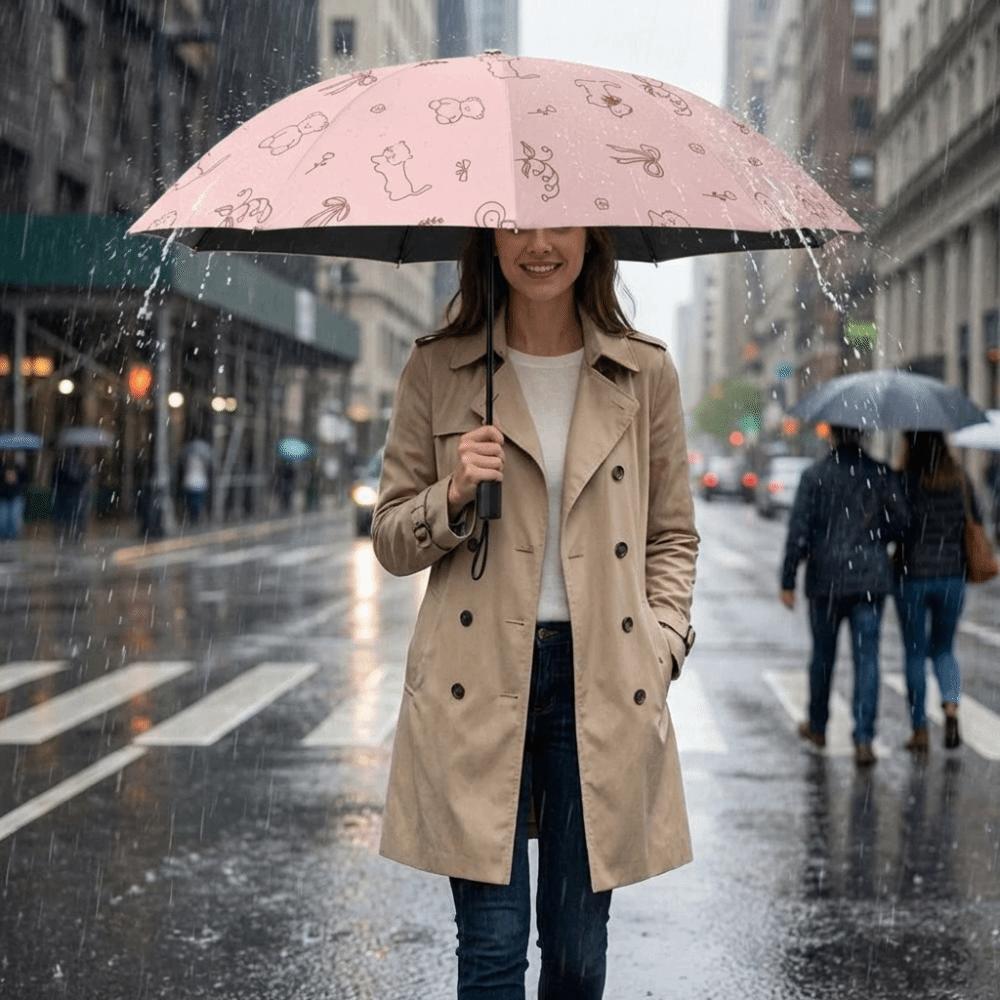 Automatic Dual-Use Umbrella UV Protection Travel Rain Umbrella Portable Sun Umbrella  Women's Use