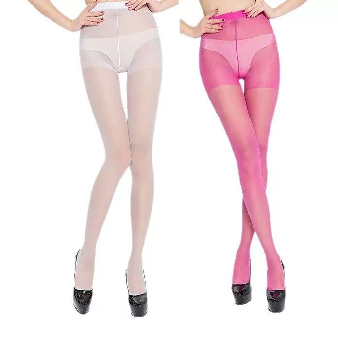 Summer Sexy Women Seamless Soft Sheer Tights Elastic Candy Color Female Pantyhose Ultra Thin Translucent Sunscreen Girls Medias