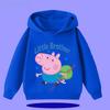 Peppa Pig Children's Hooded Sweatshirt 2026 New Style Cartoon Print Boys' Sport Shirt Girls' Casual Shirt
