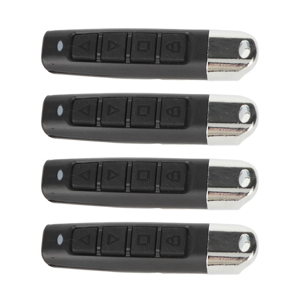 4PCS Cloning Remote Control Key Fob 433MHz 4 Channel Electric Garage Door Remote Control for
