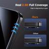 3Pcs Anti Spy Screen Protector for iPhone 17 16 15 14 Pro Max Air 17e 16e 15 14 Plus 13 12 11 Pro One Click Installation Glass