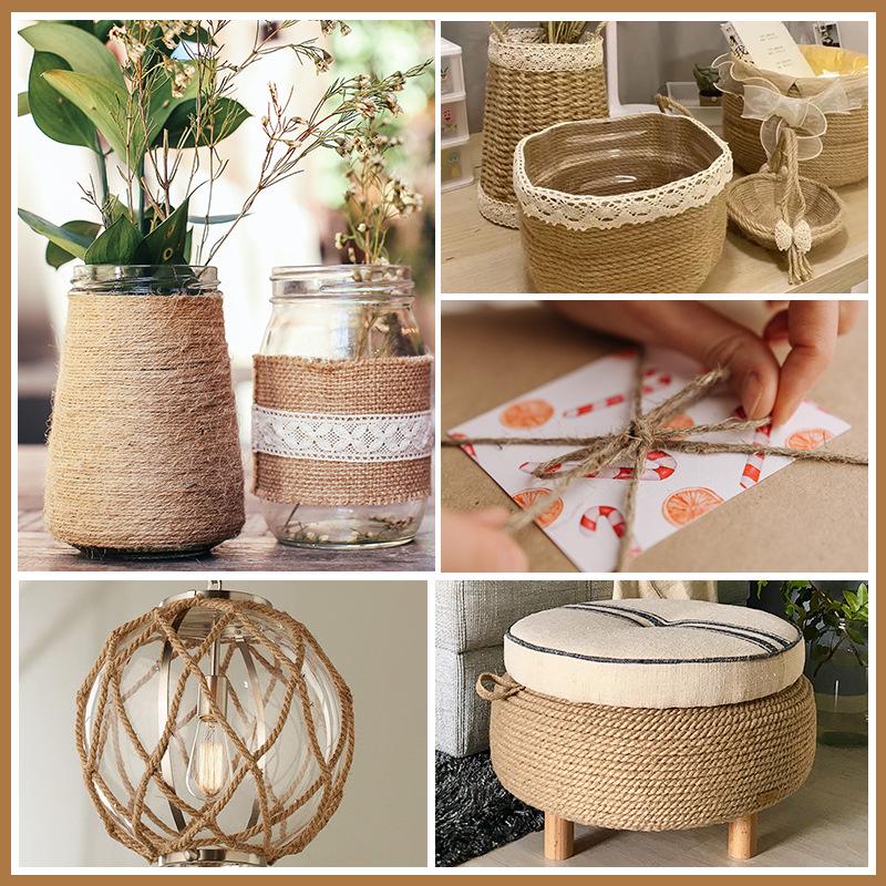 Hemp Rope: Handmade Thick String for DIY Weaving, Cat Scratching, Photo Wall Decor