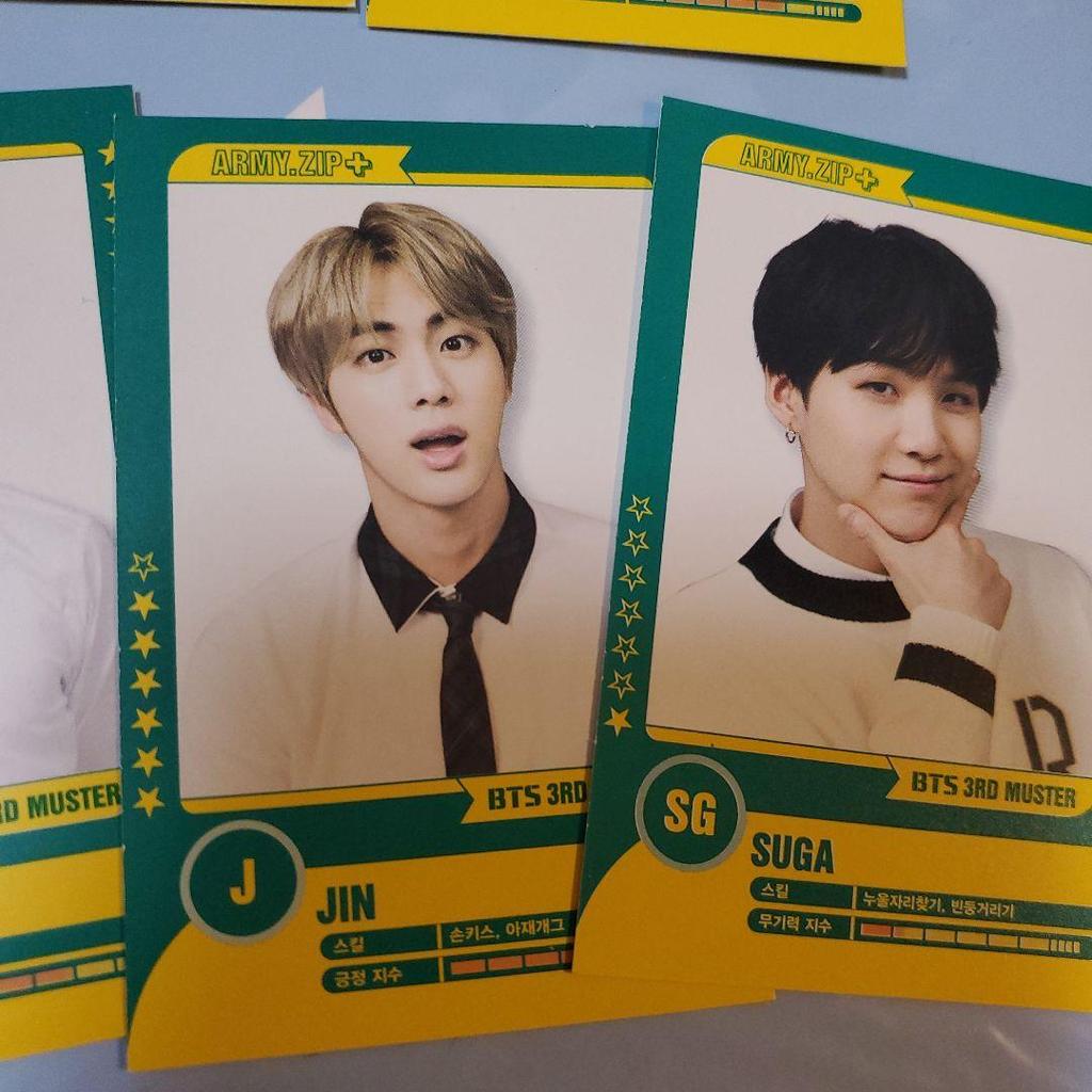 [USED] BTS Rare 3rd Muster 2016 Player Card Trading Card