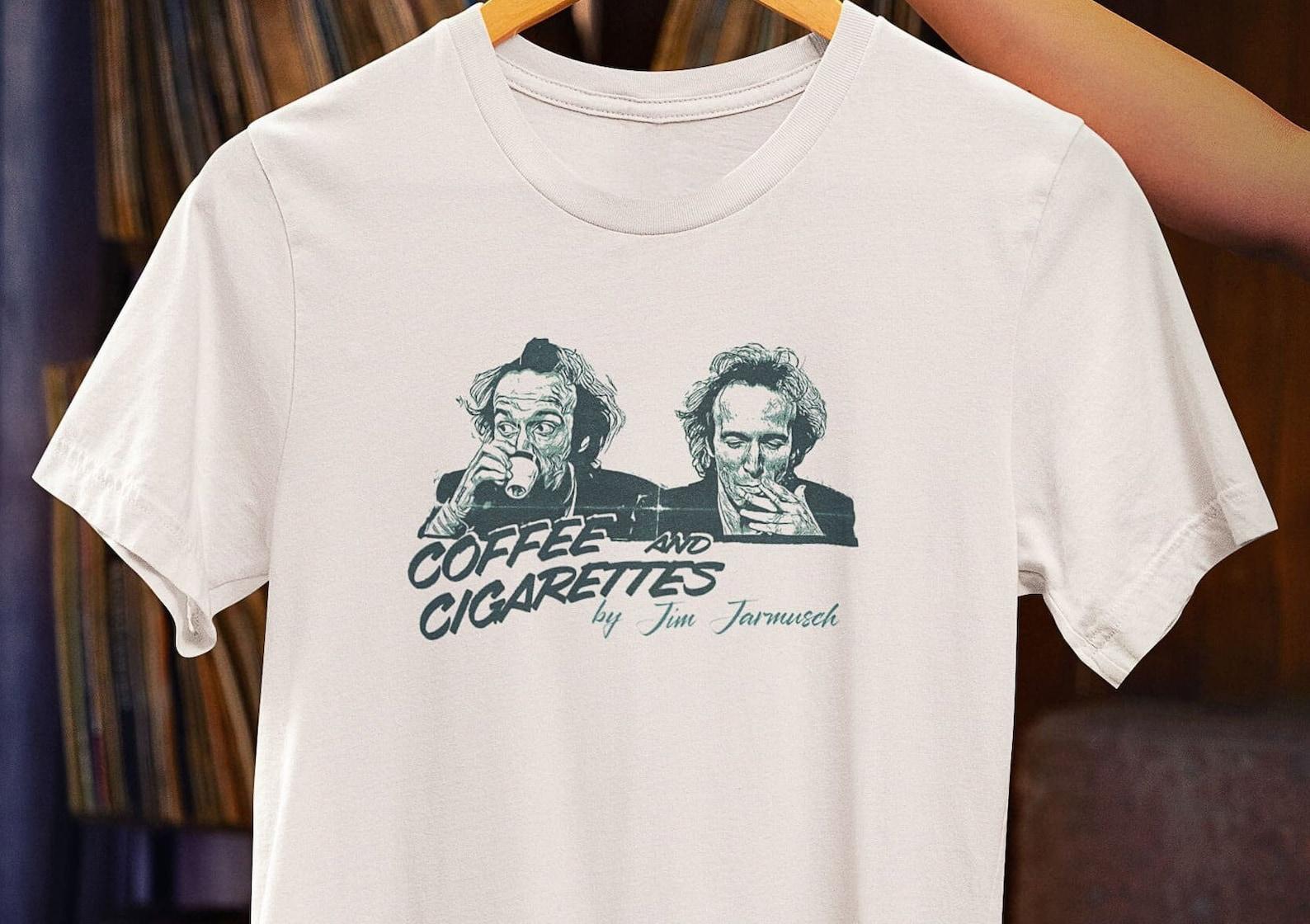 Coffee and Cigarettes T-Shirt – Jim Jarmusch Indie Film Tee XL