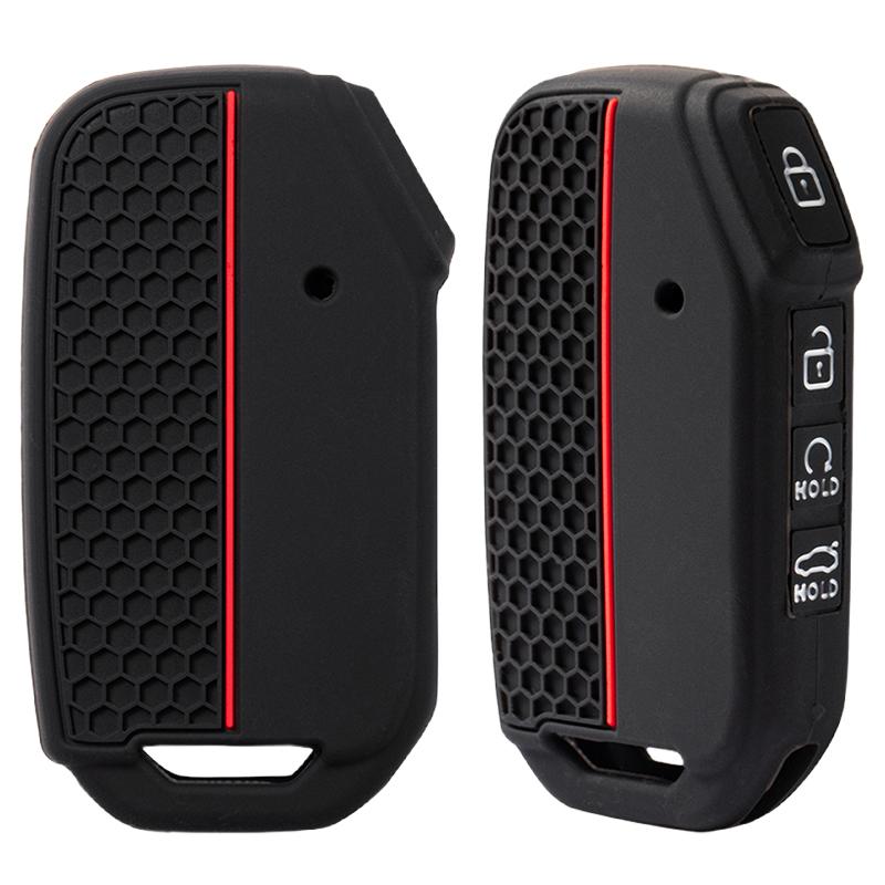 New Silicone Car Remote Key Case Cover For Kia Kn Sportage R Stinger Sorento Ceed Cerato Forte Niro Soul Telluride Gtline