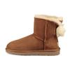 Fluff Bow Mini Fleece Lined Brown Women's 1094967-CHE