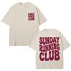 Sunday Run Club Training Print Tshirt Unisex Unisex Sport Fashion Harajuku Short Sleeve Top Pure Cotton Casual T Shirts Streetwear