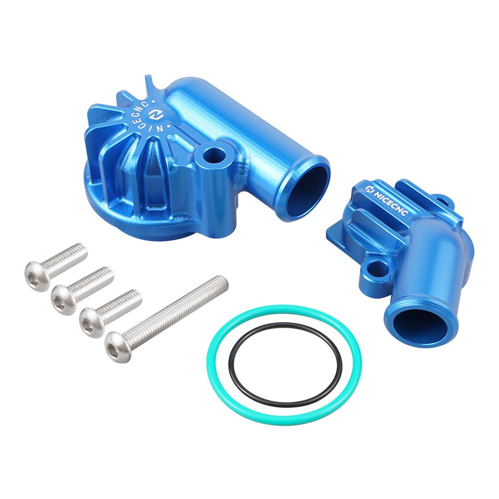 

ATV Water Pump Inlet & Outlet Cover for Yamaha Raptor 700 2006-2022 Raptor 700R 2009 2011-2022 Accessories Billet Aluminum синий