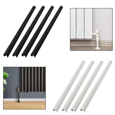Radiator Pipe Covers 15 200mm 300mm 500mm for Easy Installation Black White