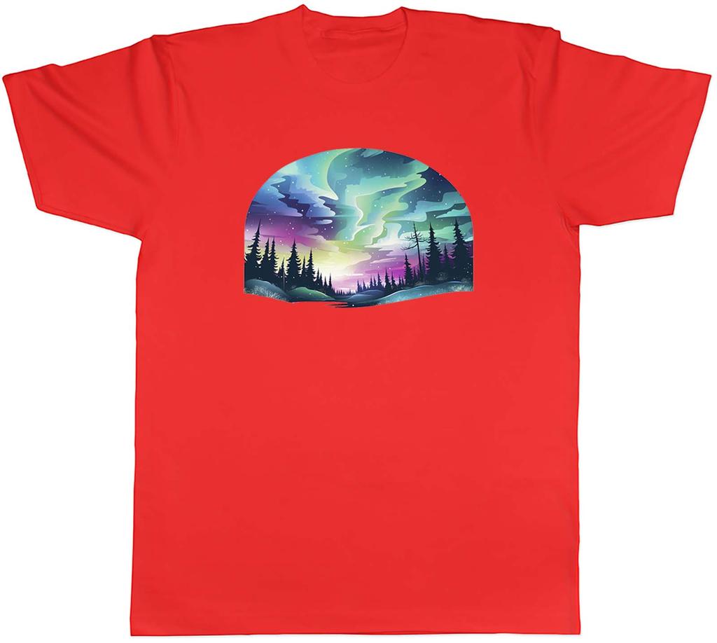Northern Lights Unisexs TShirt Aurora Borealis Sky Tee Gift