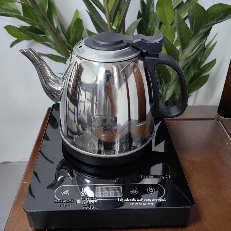 Smart Electric Kettle: Automatic Bottom-Filling, Explosion-Proof Glass for Healthier Hot Water & Tea.