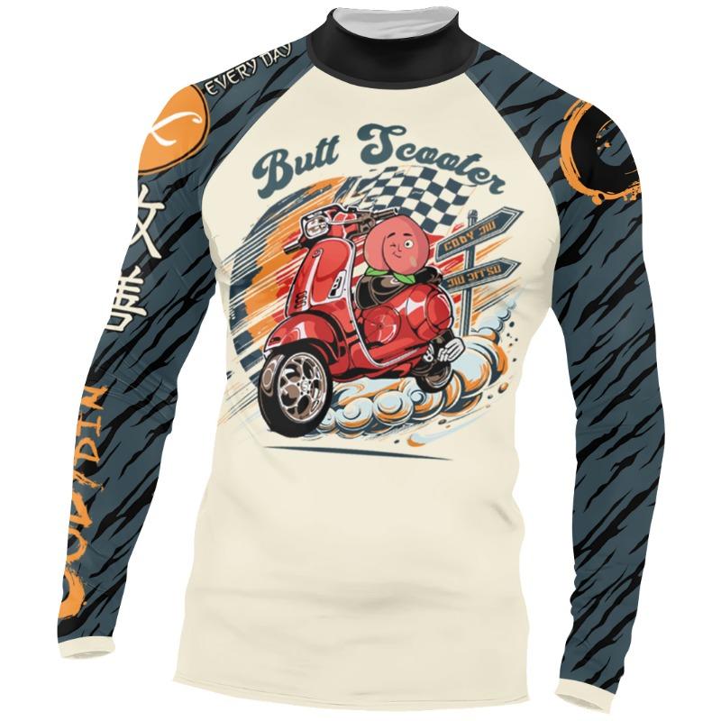 Mma Fitnessstudio Sport Kompressions-T-Shirt Rashguard Für Männer Upf50 Bjj Langarm No Gi Rash Guard Boxkleidung Kampf-T-Shirts Tragen