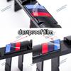 AAAQT1 M Logo Car Front Hood Grille Badge For BMW M1 M2 M3 M4 M5 M6 M7 M8 X3M X4M X5M X6M ABS Glossy Black X Emblem Front Grille Badge