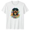 Colorful Floral Rottweiler Dog Owner Unisexs TShirt Rottweiler Dog Pet