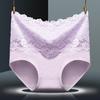 5pcs/pack High Waist Briefs Panties Women Sexy Lace Underwear Plus Size Bamboo Cotton Panties