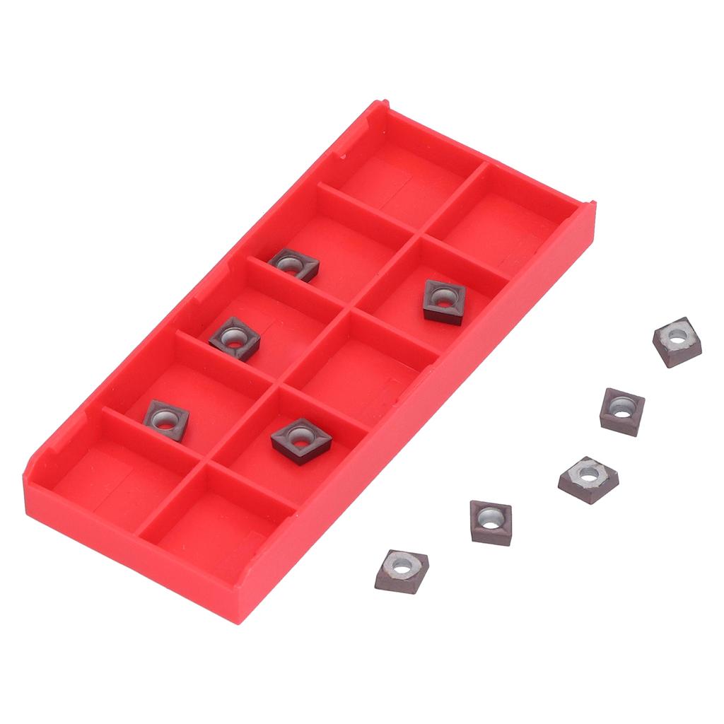 10Pcs CNC Turning Inserts Carbide Blade Replacement Lathe Metal Cutting Tool CCMT09T304