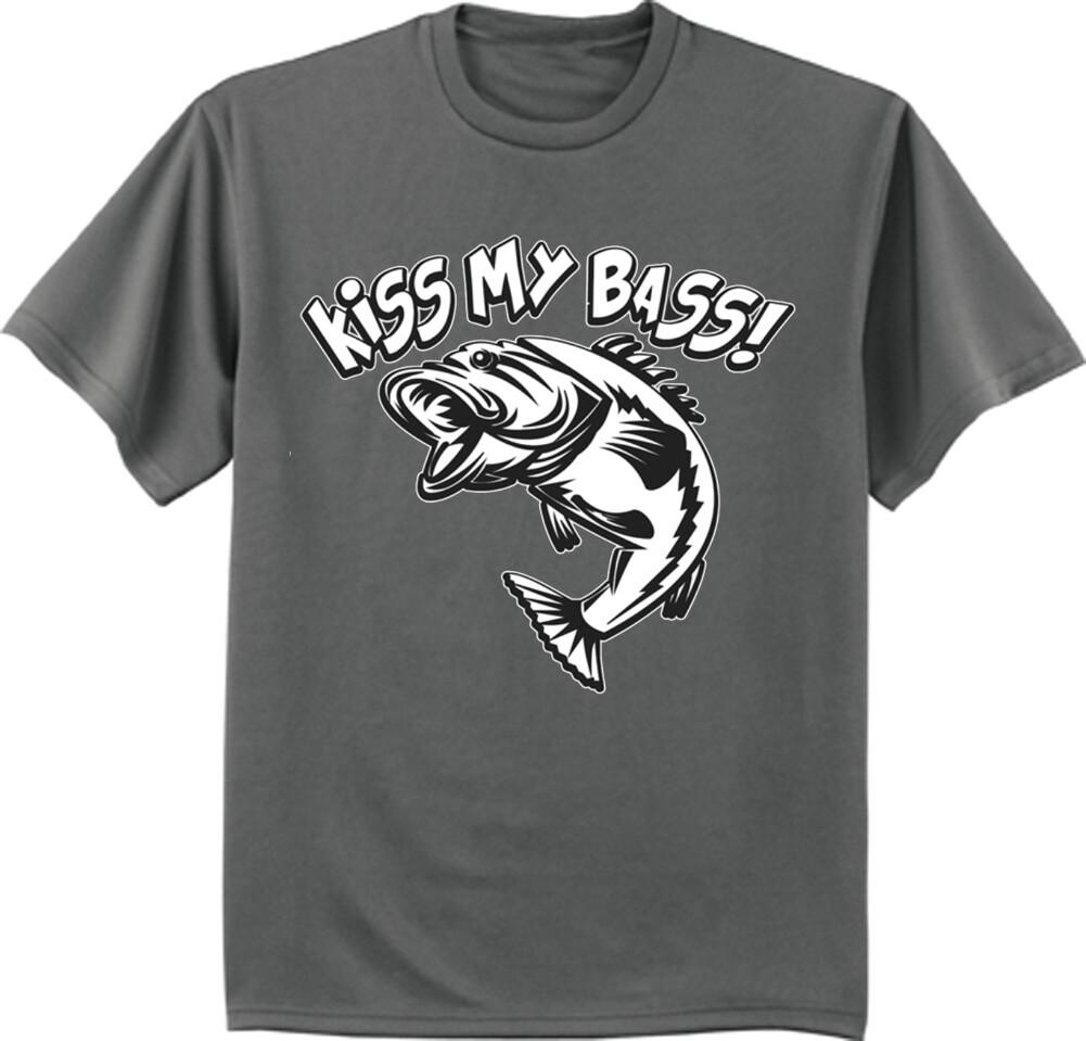 Funny Bass Fishing T-shirt Mens Gifts Graphic Tees Clothing Apparel Accessories L