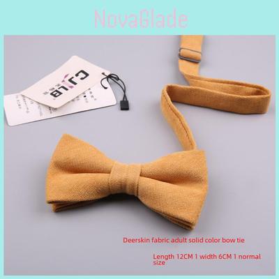Cotton Bow Tie Set For Men Women Elegant Formal Accessories Gift For Adults