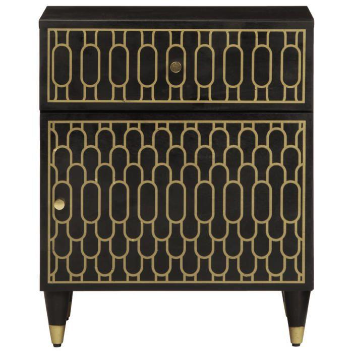 VidaXL Bedside Table 50x33x60 Cm Solid Mango Wood, Cabinet, Bedroom Furniture, Phone Holder, 358328