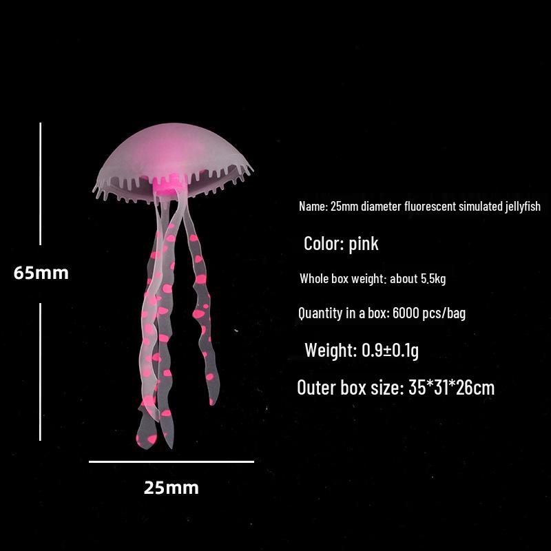 Mini Luminous Jellyfish Lamp - Small Silicone LED Decoration
