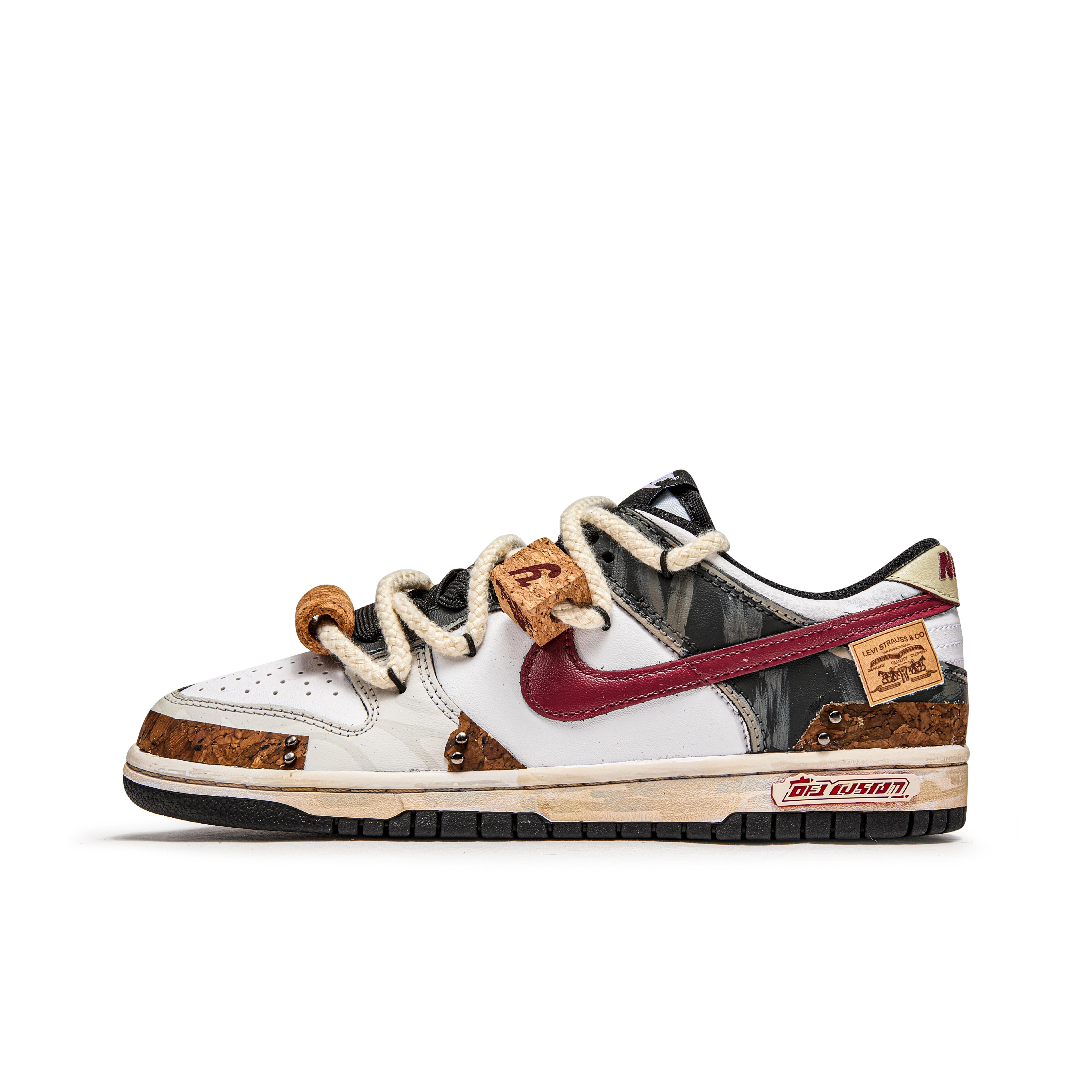 

Nike Dunk Quick Dry Abrasion Resistant Balance Low top Skateboard Shoes Unisex Brown White DD1391-100(TeamM-) 45
