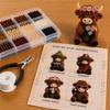 3D Perlen Highland Rind Bausatz für Erwachsene, Kleine 3D Perltiere, DIY Perlen-Set, Highland Rind Perlenstickerei Kits, 4 Niedliche Designs Rind Thema Perlenarbeiten