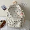 Cartella: Zaino floreale giapponese stile soft girl per bambine, borsa scolastica fresca stile coreano INS, zaino per scuola superiore