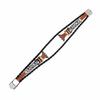 For Samsung Galaxy Fit3 PU Leather+Metal Bracelet Ethnic Retro Style Watch Strap