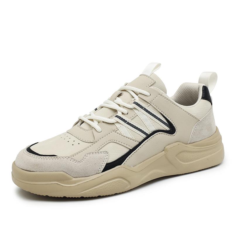 

Lightweight Mens Casual Leather Shoes Comfortable Male Sneakers Non-Slip Walking Shoes Daily Wear Treking Footwear Soft Trainers 39 пісочний