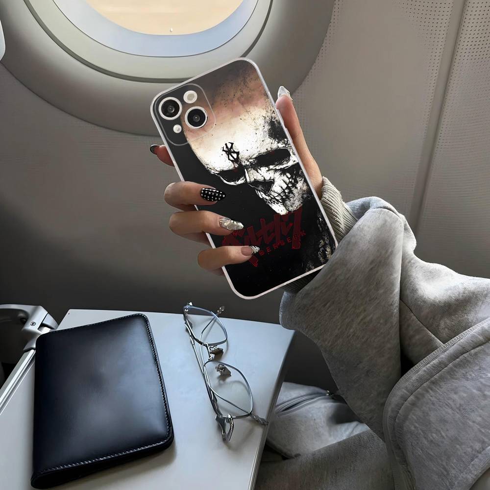 Comic Cool Berserk Phone Case For IPhone 17 16 15 14 13 11 12 Pro Max 16 Plus Transparent