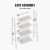 Bamboo Bookshelf 4 Tiers Bamboo Ladder Bookshelf Trapezoid Storage Rack