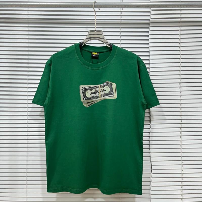 Unisex Loose Fit Cotton T-Shirt With Geometric Letter Print Casual Top Teens Adults