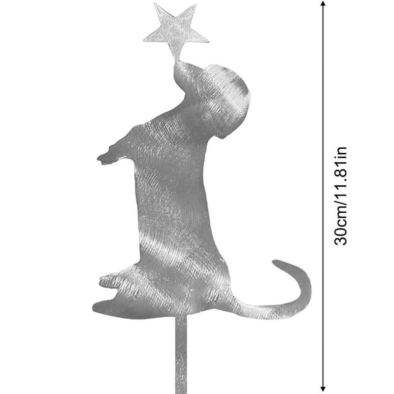 

Christmas Dachshund Dog Tree Topper | Cute Ornament Puppy Holiday Party Decor for Family Doggie Lover, 11.81 inches 30cm