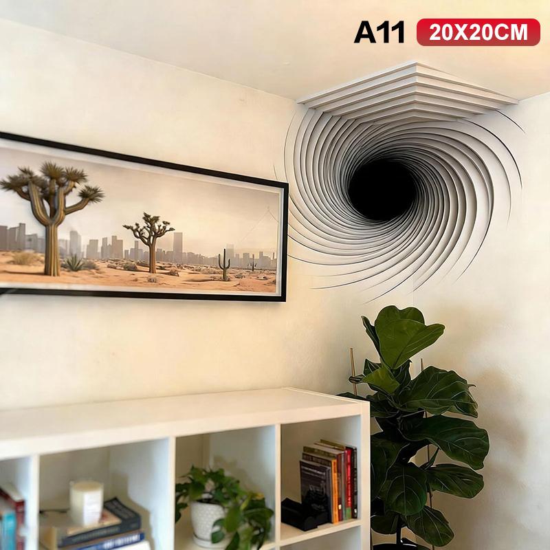 

Wall Art Optical Illusion Corner Wall Decal Impossible Corners Wall Art That Reshapes Reality Wall Art Sticker Abstract Decor