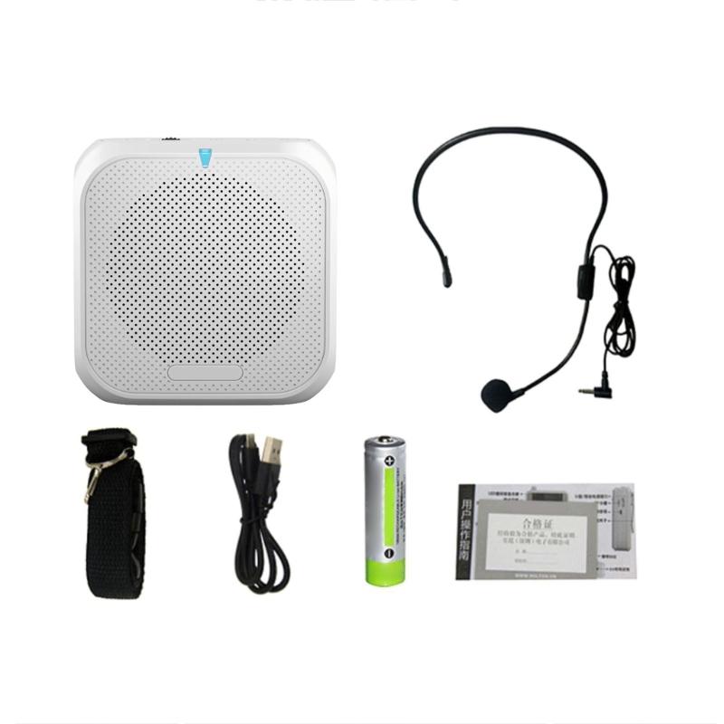 Headworn Microphones Loudspeaker Rechargeable Waist Clip Amplifiers with Long Battery for Teachers and Guides