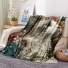 Maine Coon Print Flannel Blanket, High Quality Comfortable for All Seasons, Home Decor, Warmth and Comfort, Perfect for Christmas Gifts