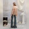 UNIFREE Tie-Dye Butterfly Print Chiffon Camisole