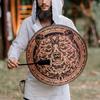 Shaman Drum With Drum Stick Sound Healer Siberian Shaman Alchemical Moon Drum for Spiritual Music, Reflection Meditation