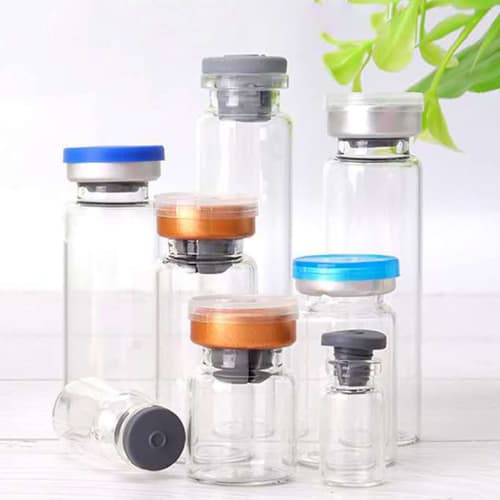 TOYMYTOY 10ml Glass Vials, Mini Bottles, Clear Vials with Rubber Stopper Lids, Perfect for Small Item Storage, Glass Bottles, Storage Containers, Divi