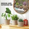 Seagrass Planters Set of 3 Plant Pots for Indoor Outdoor Patio Balcony Natural
