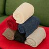Loose-fit wool knit ribbed socks
