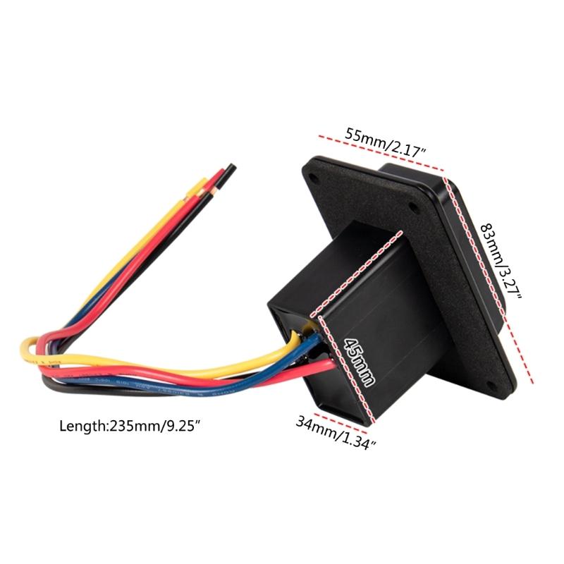 Strombuchsen Momentschalter Umpolungsschalter Wippschalter Motorsteuerung DPDT (EIN)-aus-(EIN) 12V 24V Schalter