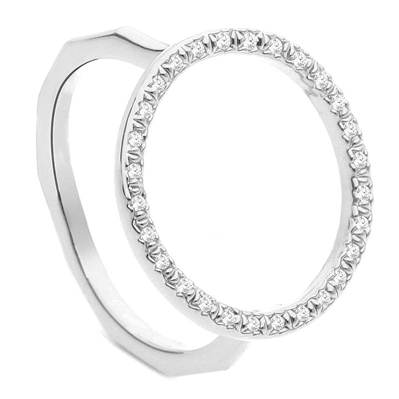 1010 New Crystal Ring Female Douyin Ring Popular Accessories