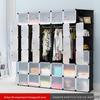 Children's Folding Resin Wardrobe: Assembled Plastic Storage Cabinet for the Living Room