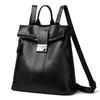 PU Backpack Women's Stitching Backpack Women's Anti-theft Handbag Student Schoolbag