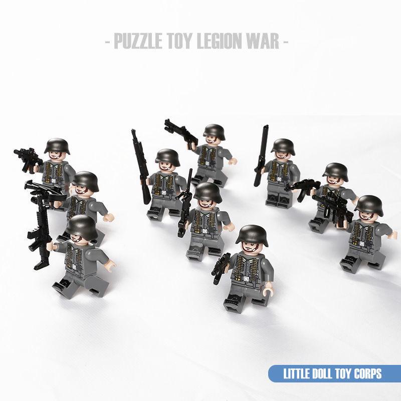 City Defense Team Toy: Small Building Block Figures for Kids