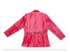 AL KHALID Rot Echtes Echtes Lammleder Damen Klassischer Knopf Stilvoller Party Blazer Leder
