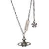 S925 Silver Saturn Star Retro Necklace - Trendy Female Clavicle Chain with Niche Design