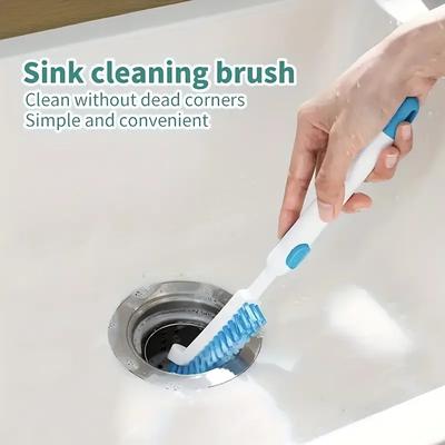 Spazzola a gomito espandibile multiuso per la pulizia profonda degli angoli di bagno, cucina e WC